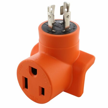 AC WORKS 30A 4-Prong L14-30P Generator Plug to 6-50R 50A 250V Welder Adapter WDL1430650